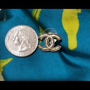 Chanel vintage CC logo earrings